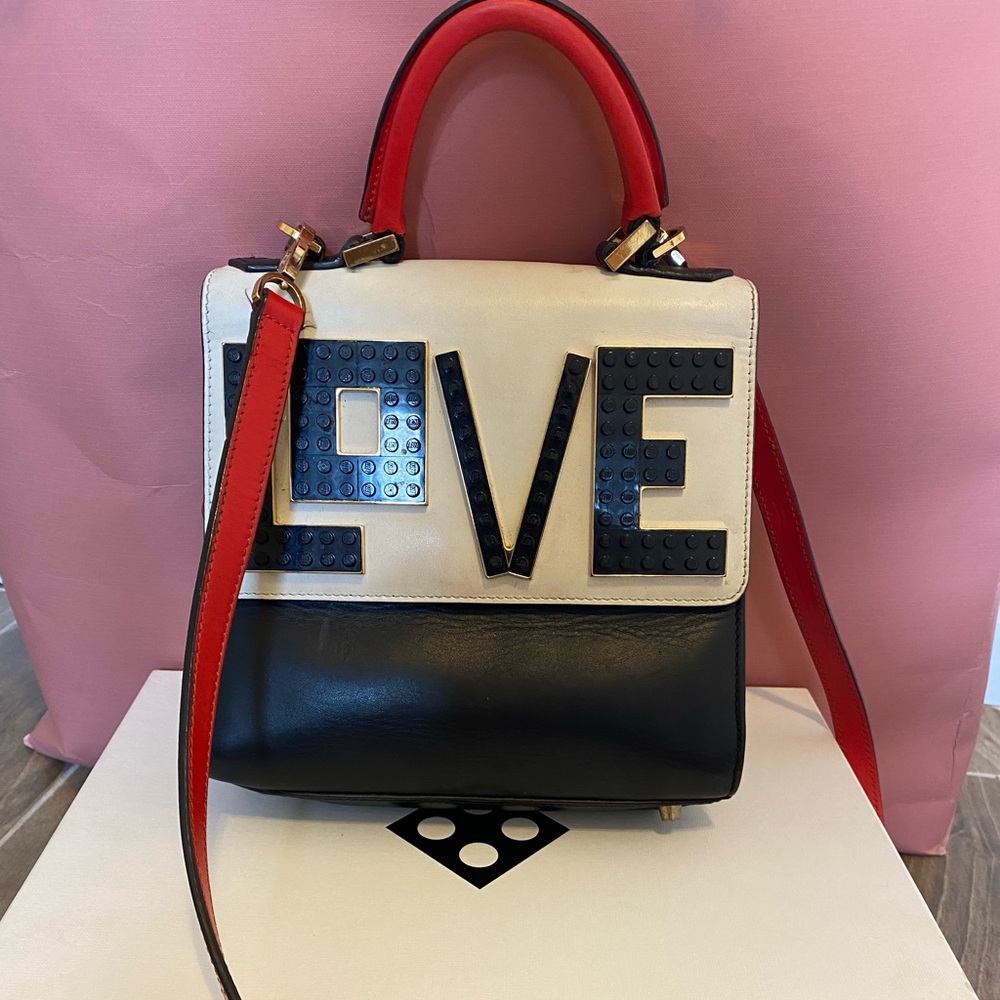 Les Petits joueurs crossbody bag Mini Alex black widow satchel
